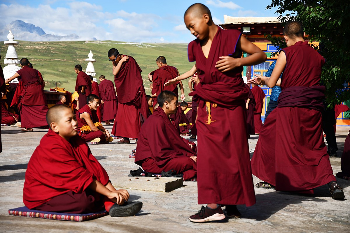 Debate in Ganzi Monastery | Foto de Liu Bin